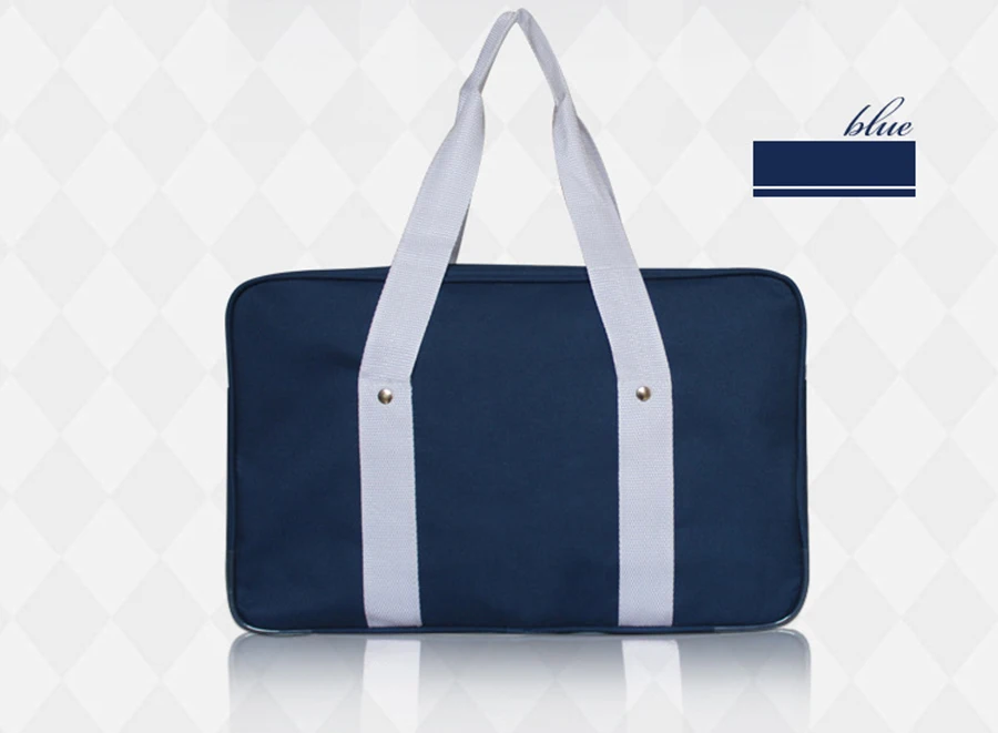 LoveLive японские Высокие Сумки для школьников и студентов JK Commuter PU кожаная сумка Bookbag Дорожная сумка - Цвет: Blue