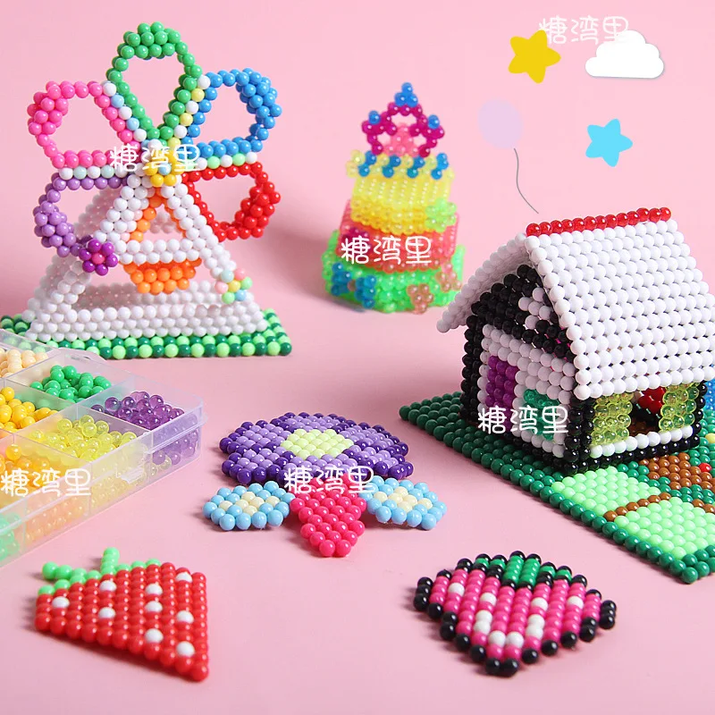 Бисер для детей ремесла сделай сам Кристальные бусы материал распыления