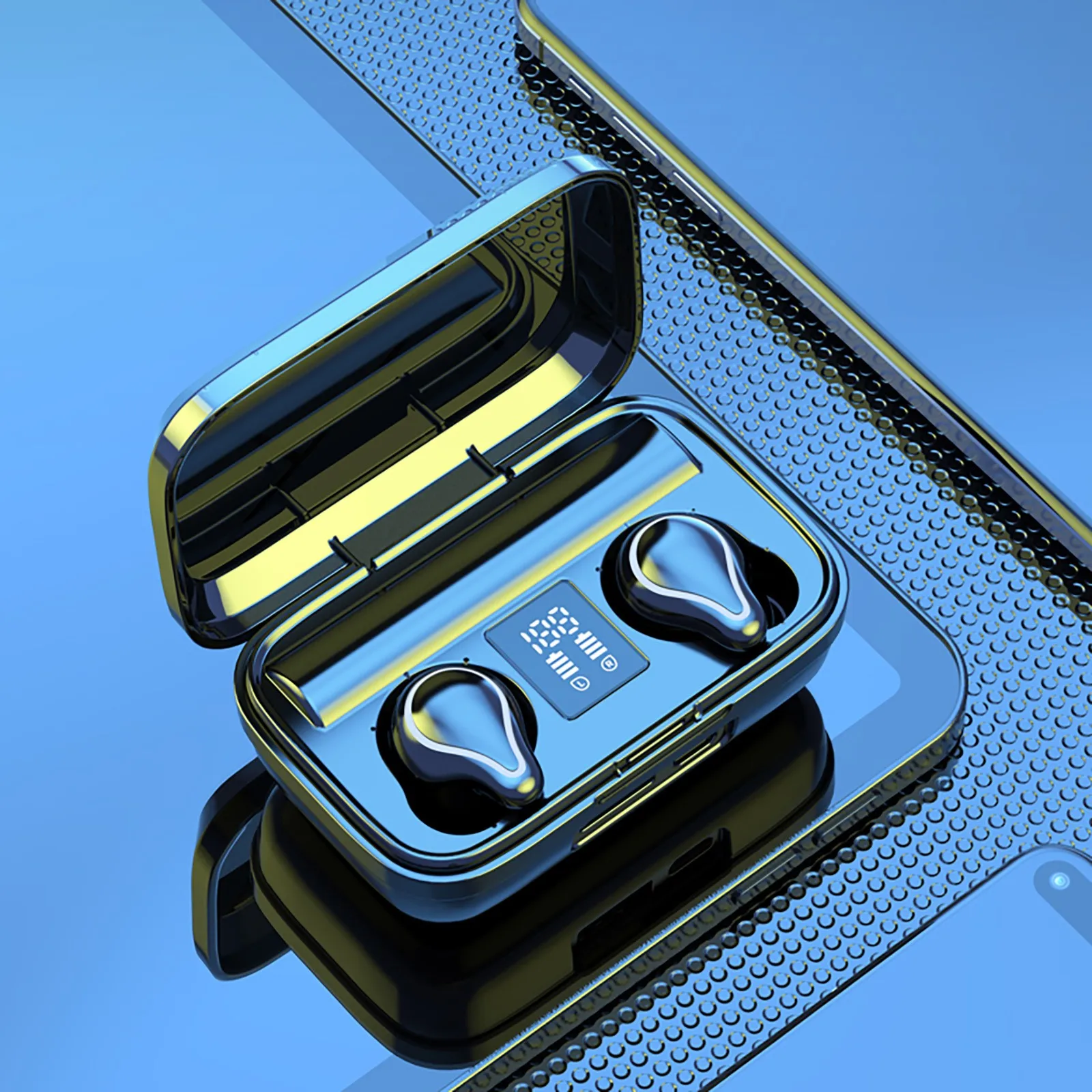 

Wireless 9D Stereo LED Display Noise-canceling Music Sports Bluetooth Headset