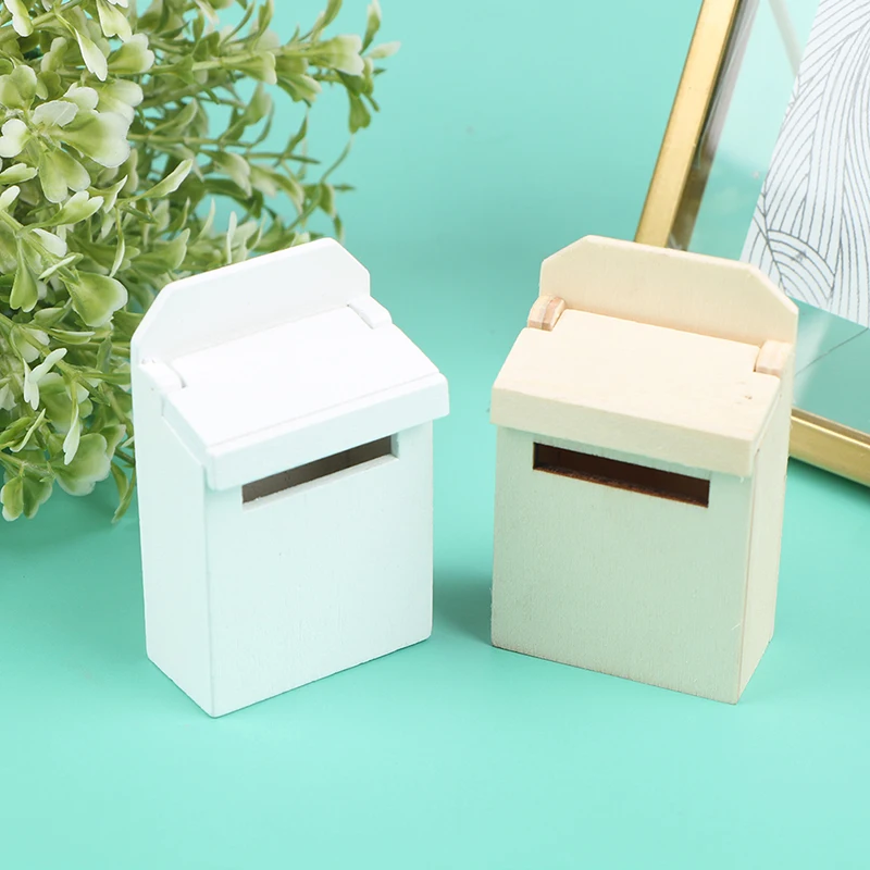 

1/12 Dollhouse Miniature Mini Wooden Mailbox Furniture Model Toys