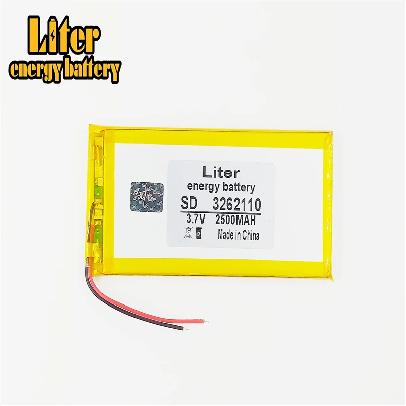 

polymer battery 3262110 3.7V 2500mAh 3060110 MID Tablet PC battery with protection board