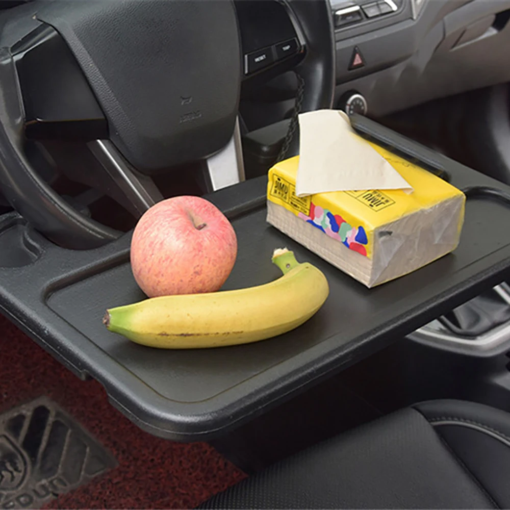 Portable Car Food Tray Steering Wheel Table Work Desk Mount Stand Travel Laptop Tablet Vehicle Accessories | Автомобили и