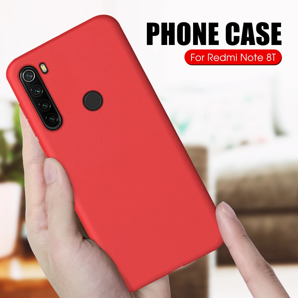 Thin Soft Case For Xiaomi Redmi 8 8A Note 8T Pro Original Liquid Silicone Candy Color Capa 7 |