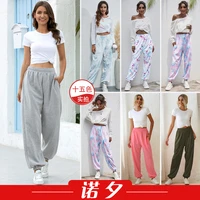 harajuku womens pants womens four seasons home casual sports loose leggings sweatpants womens overalls