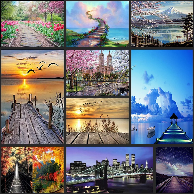 

Hot Sale Diy 5D FULL Diamond Painting Autumn Full Diamond Mosaic Picture Diamond Embroidery Landscape Pattern Rhinestones