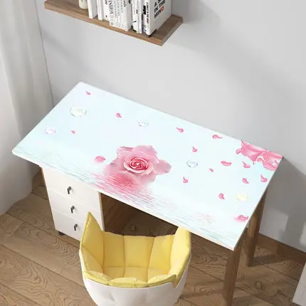 Гинкго лист шаблон ПВХ покрытие стола мягкая стеклянная скатерть