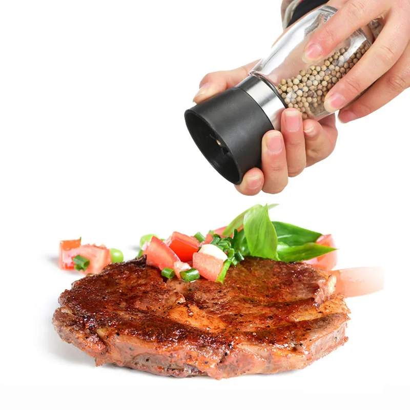 Новинка 2019 мельница для перца стеклянная соли и экологически чистые кухонные