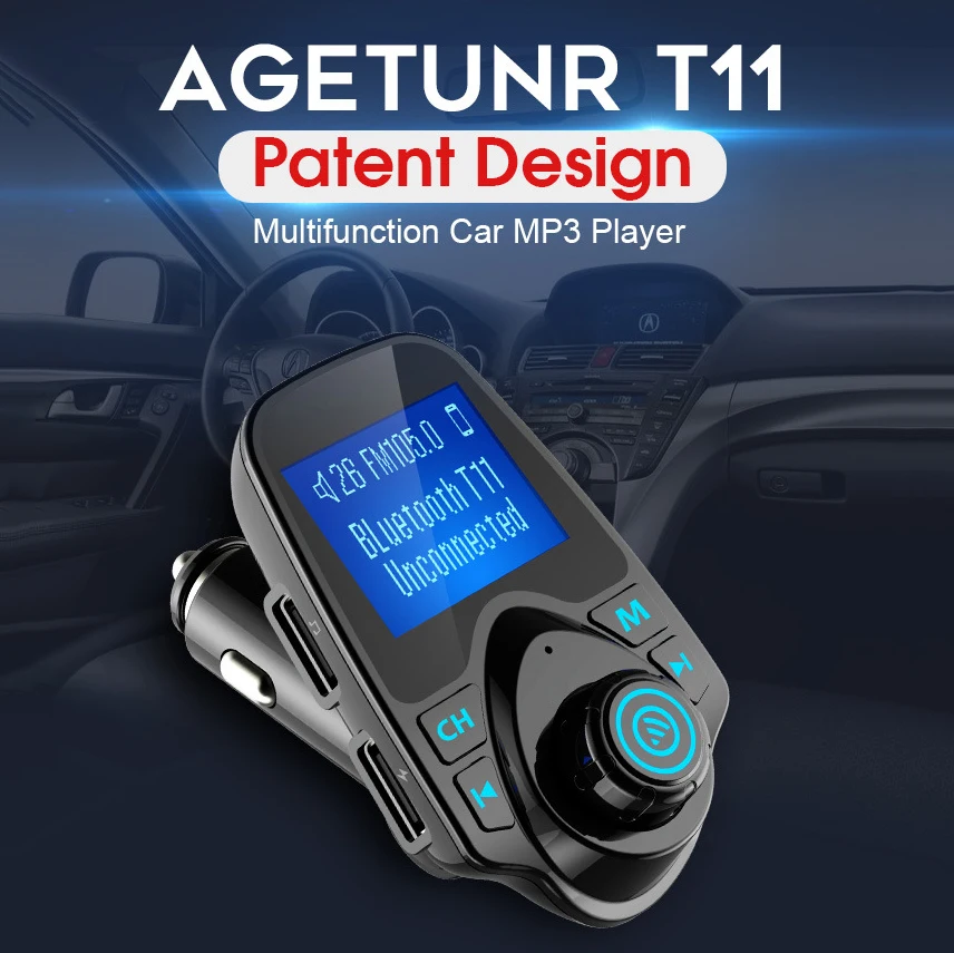 Автомобильный FM передатчик Aux модулятор беспроводной Bluetooth Handsfree автомобильный