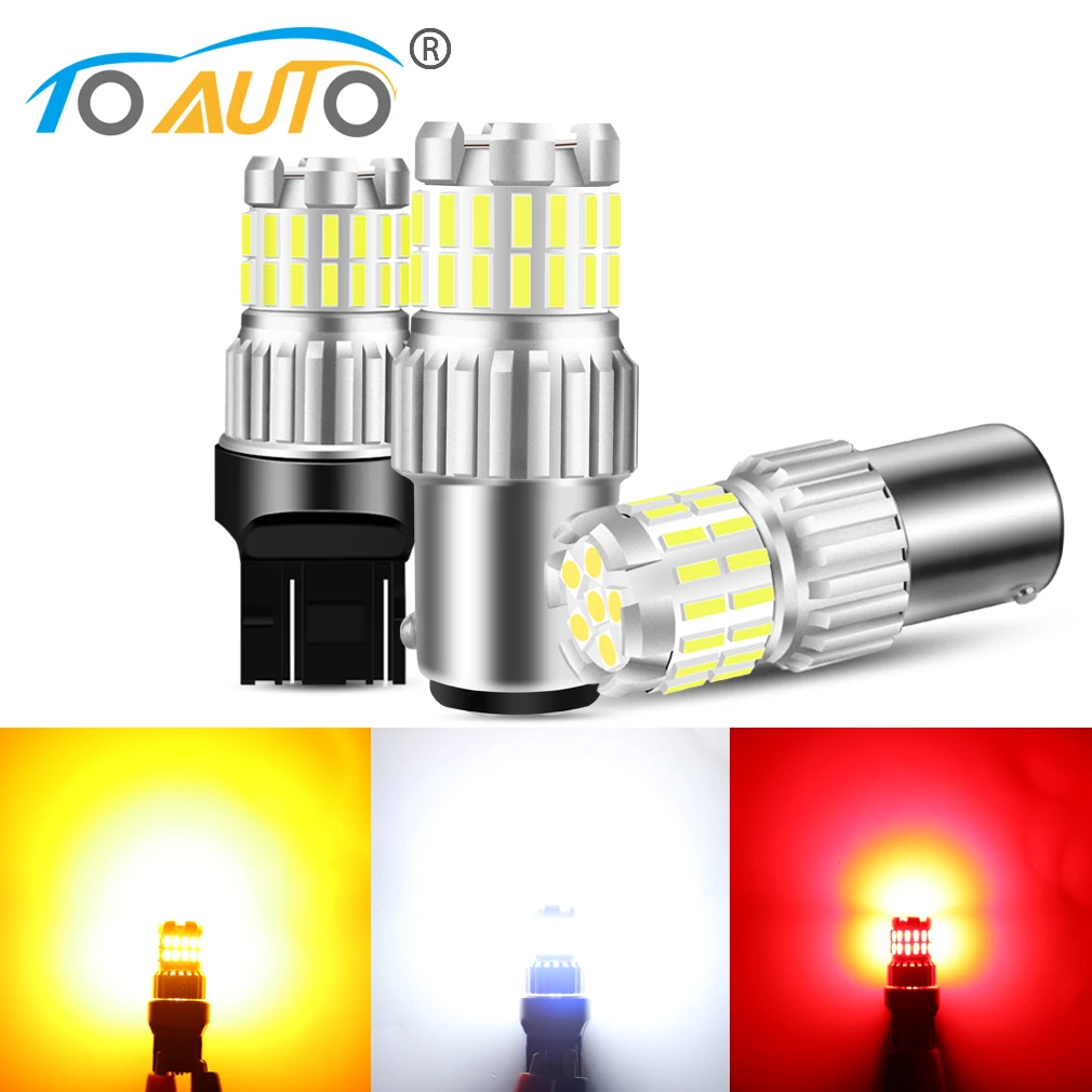 

1pcs 1156 BA15S P21W BAU15S PY21W BAY15D P21/5W Led Bulb T20 7443 W21/5W T25 3157 P27/7W Car Reserve Lamps Signal Lamp Auto Brak