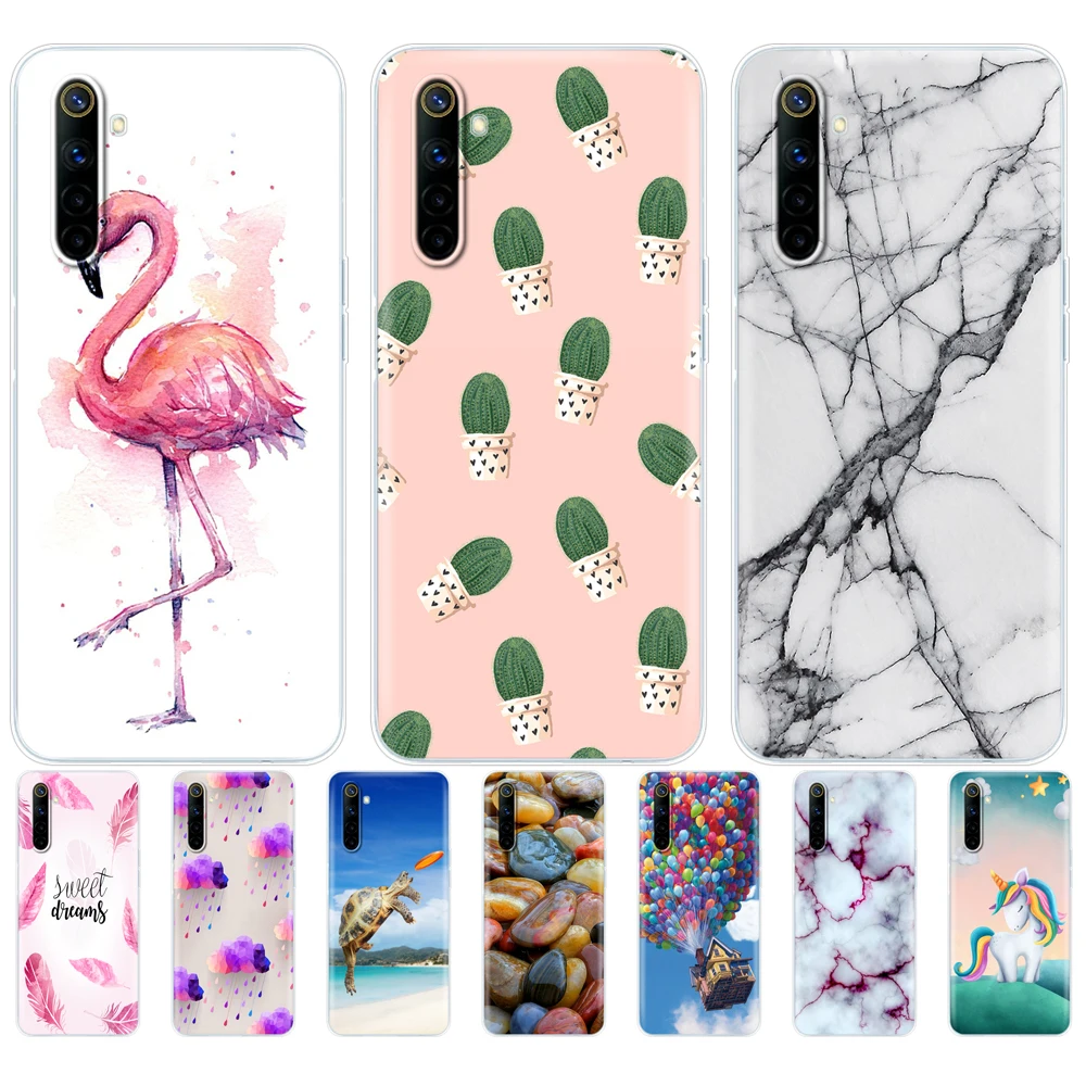 For Realme 6 Realme 6 Pro Realme 6s Realme 6i Case Silicon Soft TPU Back Phone Cover For OPPO Realme6 6Pro 6S 6i Bag Protective