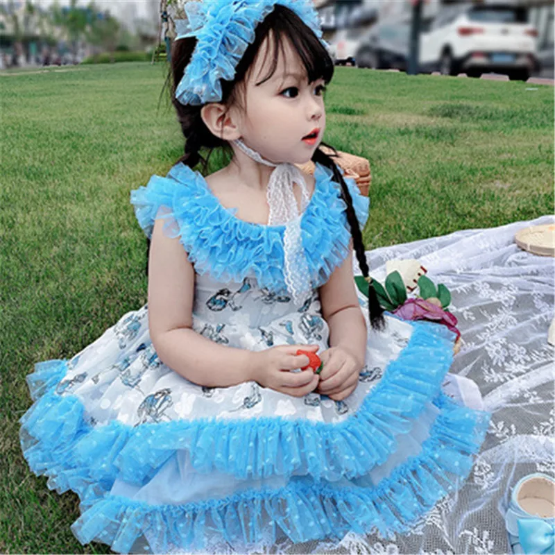 2020 детская эксклюзивная одежда детские испанские платья для девочек летние