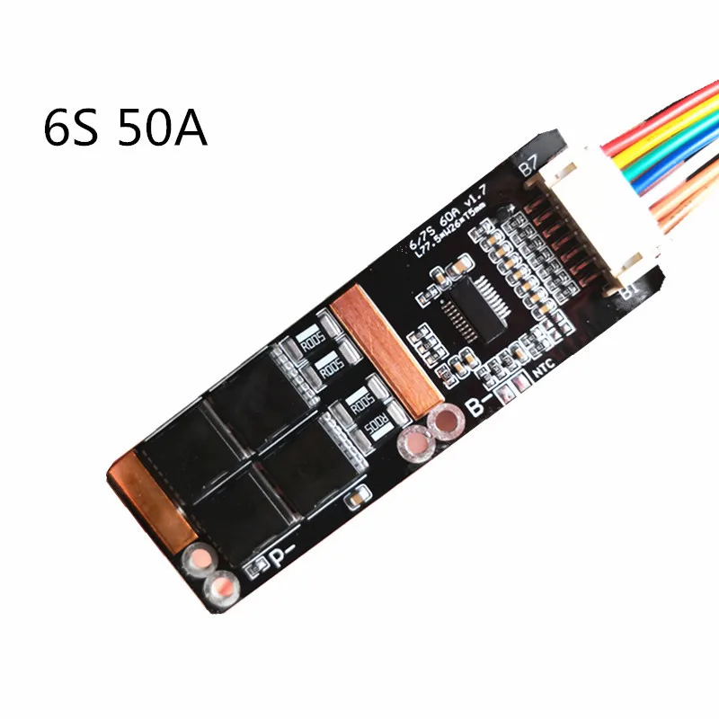 BMS 6S 50A NTC плата с Для 3 7 в тройной литиевой батареи Защитная плата/BMS 7S/BMS