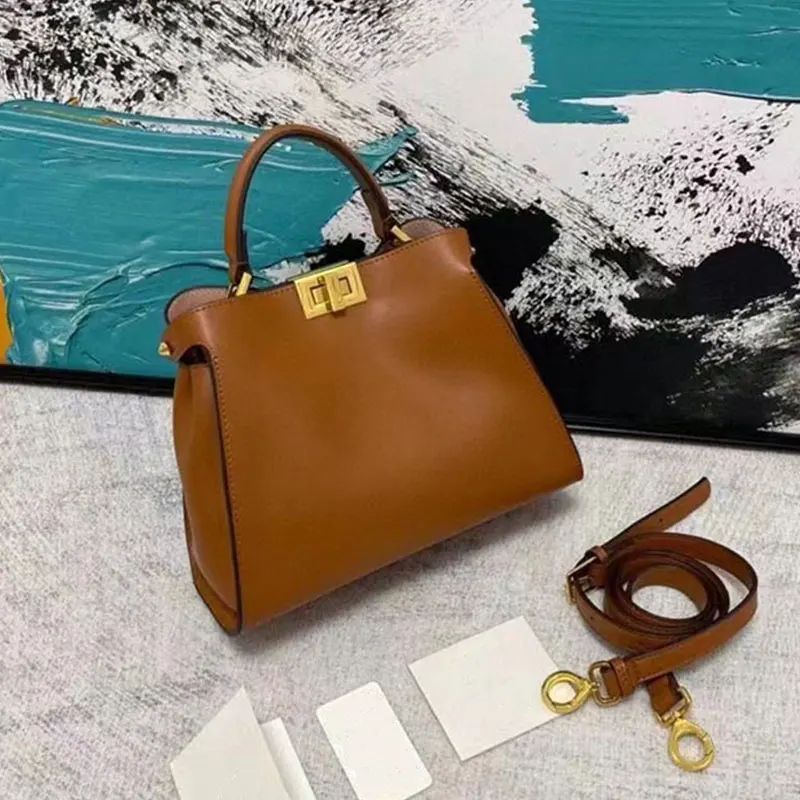 Брендовые дизайнерские дамские сумочки, кожаная сумка через плечо из воловьей кожи с замком peek-a-boo, новая модная сумка для покупок, сумка-тоу...