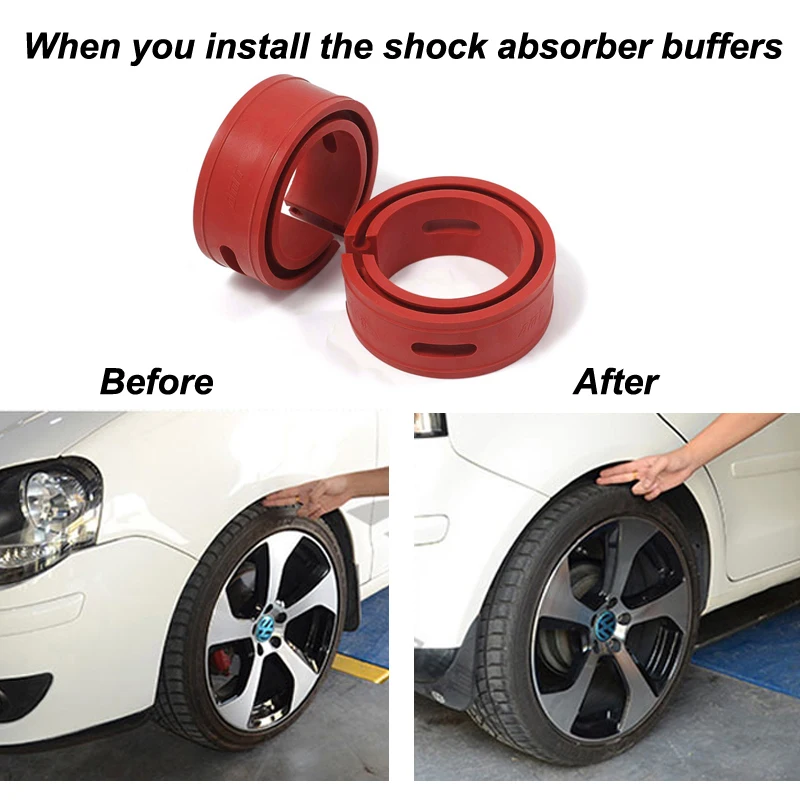 2 шт. универсальный автомобильный амортизатор для автомобиля буферная пружина Бампер мощность авто-буферы A/B/C/D/E/F Тип пружины бамперы подушка