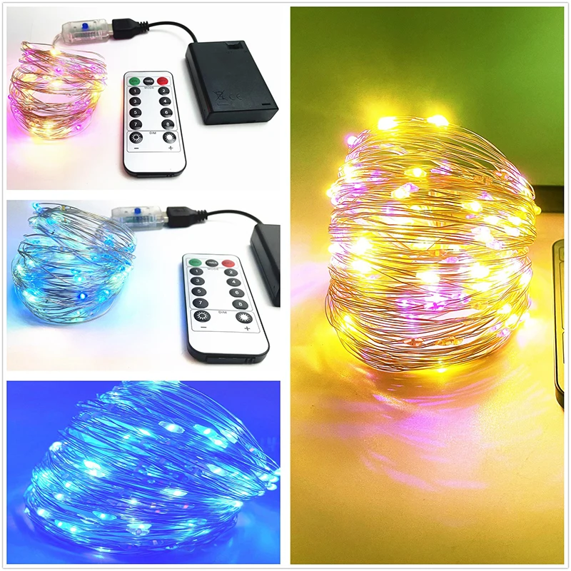 

Christmas LED String Light 5M 10M 20M Battery Operated Garland Outdoor Indoor Home Christmas Decoration Fairy Light Led Strip