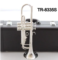 music fancier club bb trumpet 8335s silver plated music instruments profesional trumpets student included case mouthpiece