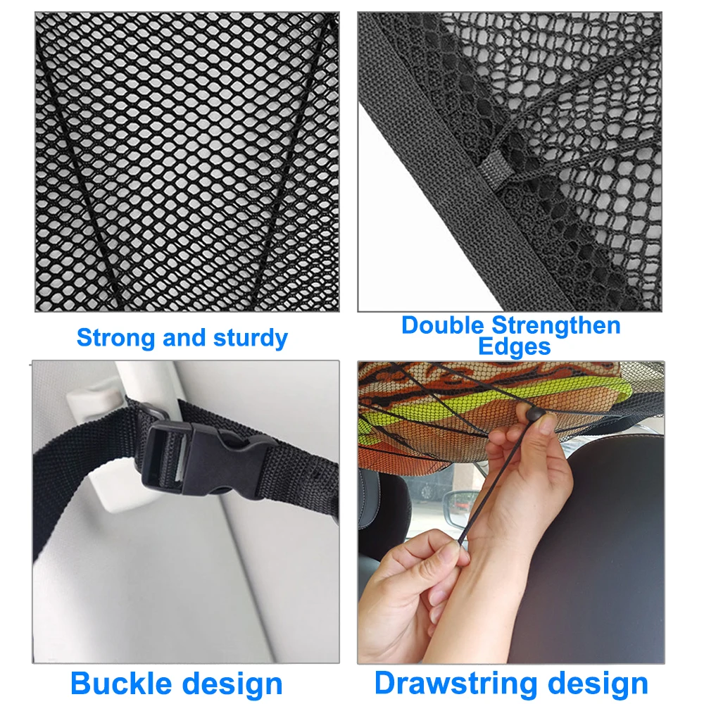 Продажа Сетчатая Сумка для хранения на молнии, автомобильный сетчатый органайзер для грузов, для внедорожников, аксессуары для интерьера поездок