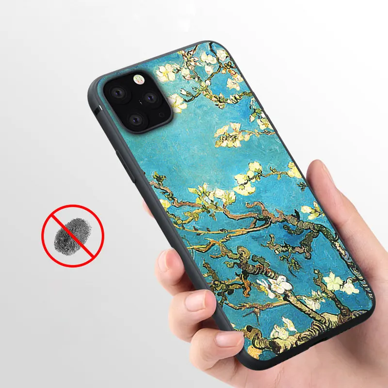 Coque Almond Branches In Bloom Soft Silicone Phone Case for iPhone 11 Pro Max X 5S 6 6S XR XS 7 8 Plus Cover | Мобильные телефоны и