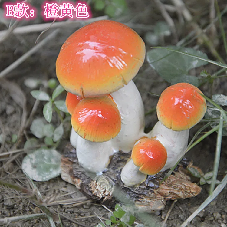 Миниатюрный гриб из смолы миниатюры для сказочного сада орнамент украшения