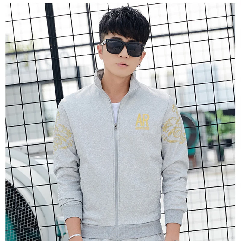 

Brand Men Casual Set New Men's Jacket + Pants Tracksuit Fashion Print Sportswear Zipper Suit Male Men Clothing Set 2 Piece S-6XL