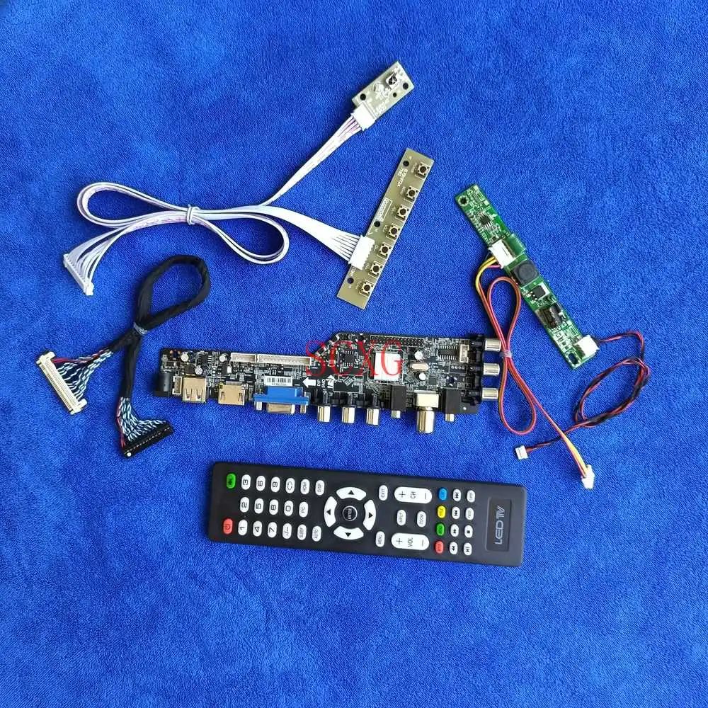 

Плата привода цифровая 1920*1080 USB AV VGA HDMI совместимая со светодиодным/ЖК-экраном для LM270WF5/LM270WF6/LM270WF7/LM270WF8 комплект LVDS 30-контактный