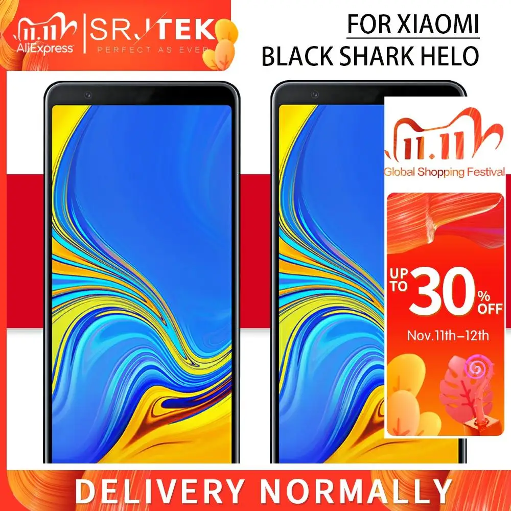 ЖК-дисплей для Xiaomi Black Shark Helo сенсорный экран с матрицей 2 дигитайзер в сборе BlackShark