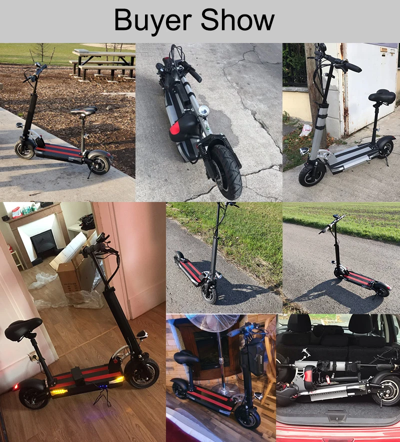 

EU USA Stock Adult Electric Folding Scooter With Seat 48V 500W Kick ScooterAdjustable Scooter with Disc Brake Removeable Seat