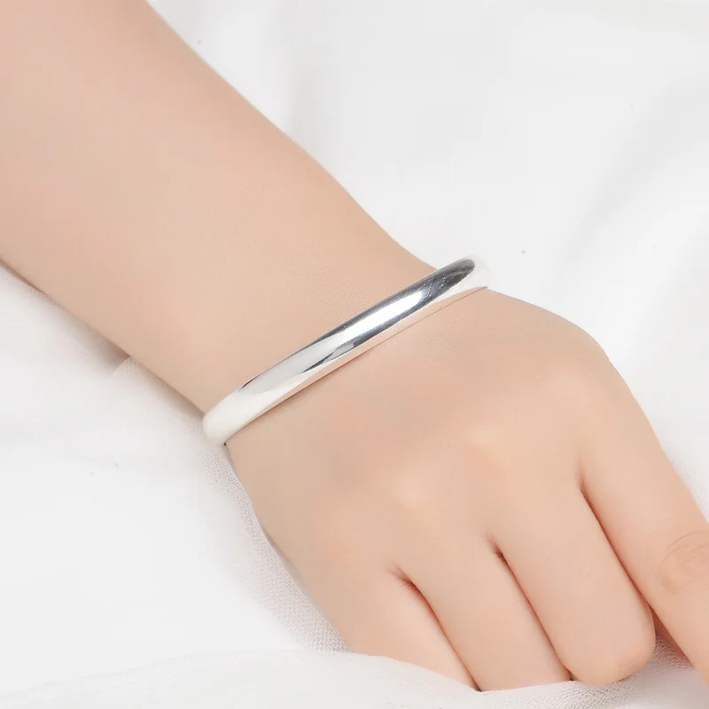 Браслет мужской из чистого серебра 999 пробы