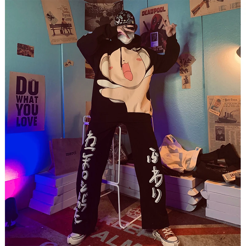 

UNCLEDONJM Japan Style pants Harajuku fashion casual pants streetwear joggers men hip hop pants sweatpants 9983