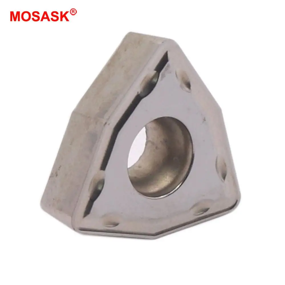 

MOSASK 10PCS WCMX ZK01 Hole Aluminum Brass CNC Lathe Machining Hole Drilling Tools U Fast Drills Carbide Inserts