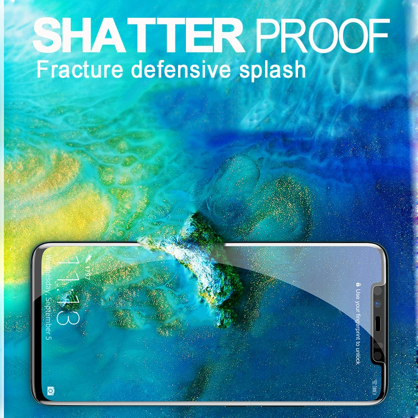 3D УФ-пленка из жидкого стекла для Huawei P40 P30 Pro Mate 30pr полное клейкое стекло 20 Lite