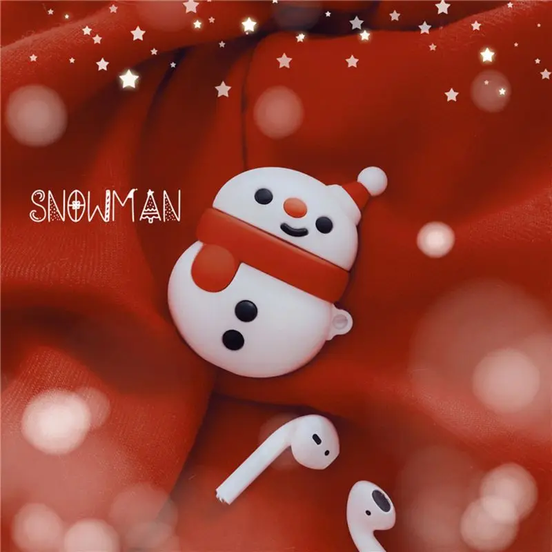 

For AirPods Case Snowman Protective Cover Wireless Earphone Case For Airpods 12 QX2B