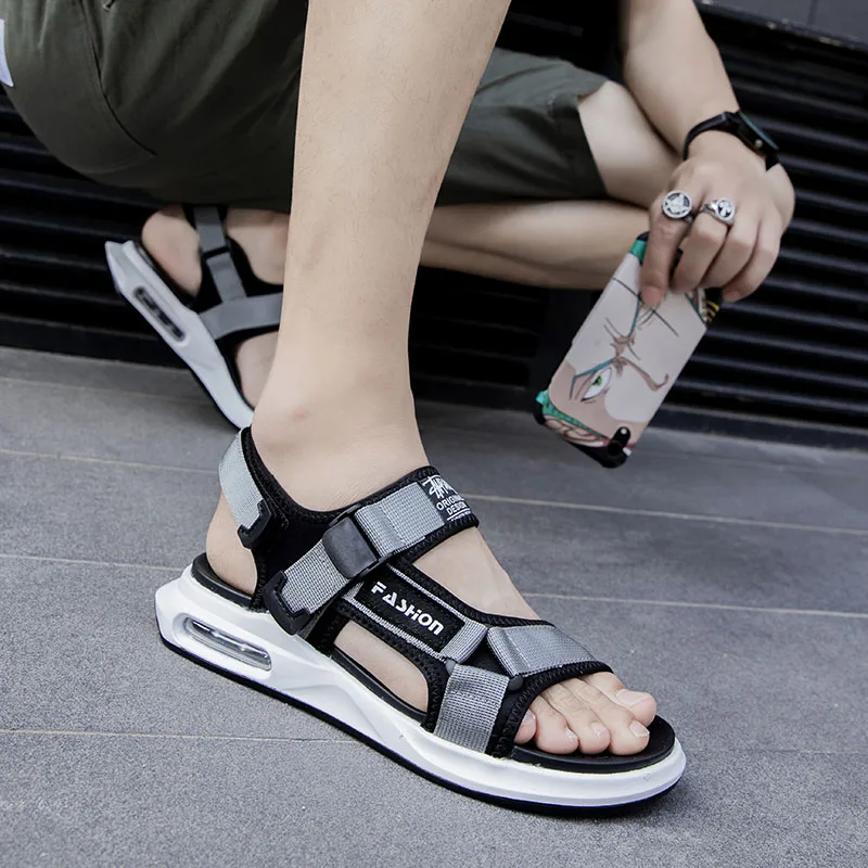 

Samool Туфли-сандалии для мужчин; Повседневные сандалии Sandalhas Masculina; Мужские сандалии в стиле «Гладиатор»; Летняя 39 S открытый сандалии «гэта»