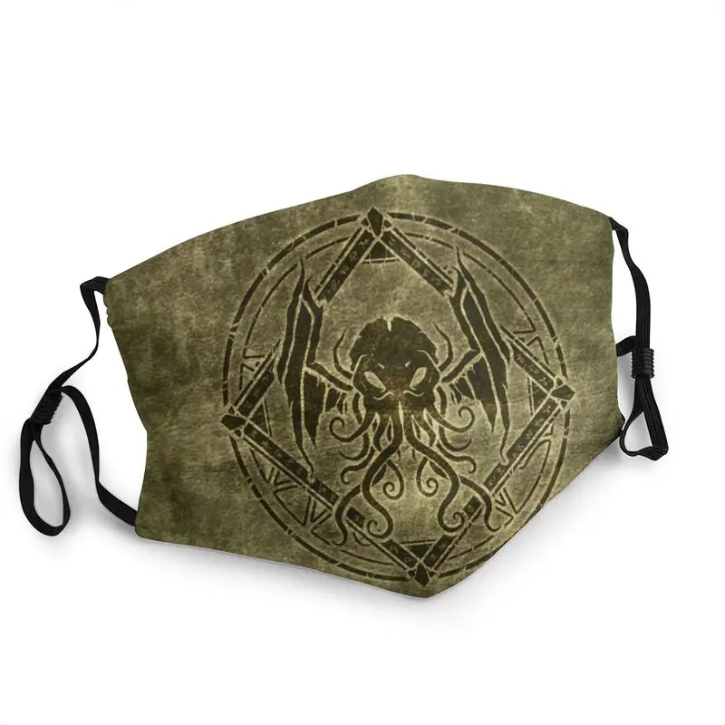 

Cthulhu Design Old Leather Breathable Mouth Face Mask Horror Dark Monster Anti Haze Dustproof Mask Protection Respirator Muffle