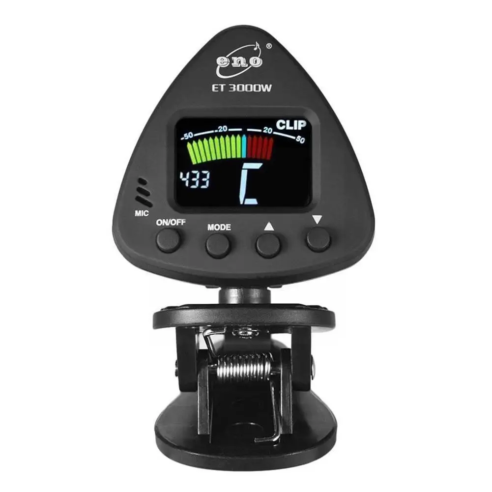 

ENO ET 3000W Clip-on Tuner for Wind Instruments Flute Tuner Supports Mic & Clip-on Tuning Modes for Saxophone Clarinet Trum O8J3