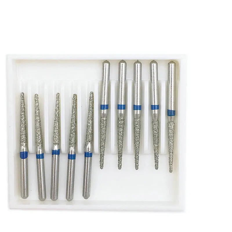 10 шт. Стоматологическая лаборатория алмазные буры дрель полировка сглаживание