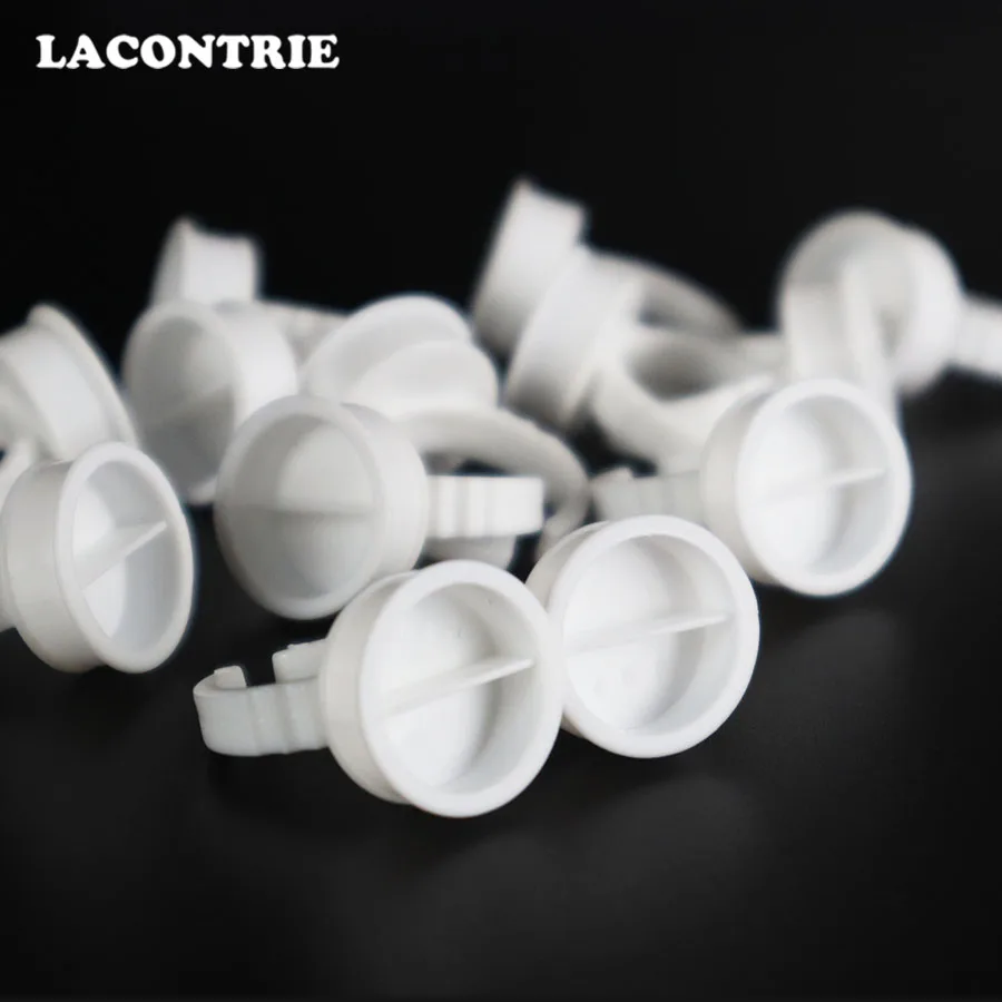 Поддон для клея и наращивания 100 шт. кольца одноразовый контейнер ресницы тату