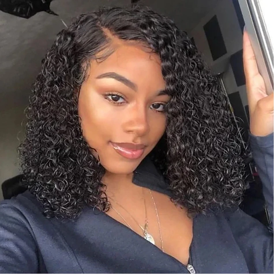 

Kinky Curly Bundles European Human Hair Bundles With Frontal 3 4 Bundles With 134 Frontal Natural Color Remy Lace Hair
