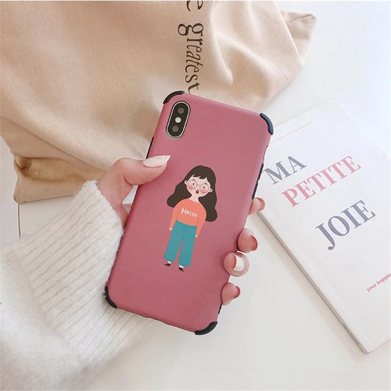 Чехол для телефона с рисунком для мальчиков и девочек для iPhone 11, милый мягкий чехол для пары для iPhone X XS 7 8 6 6splus 11Pro Max, полка гардероба