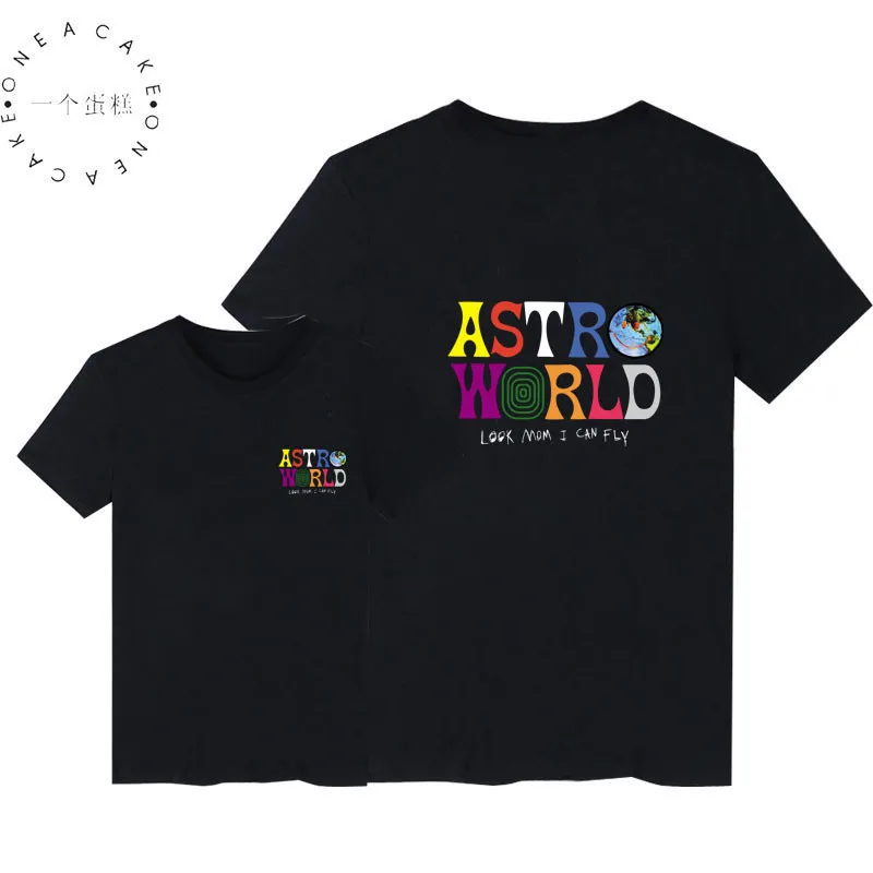 2019 лучшее качество с изображением Трэвиса Скотта ASTROWORLD буквенным принтом