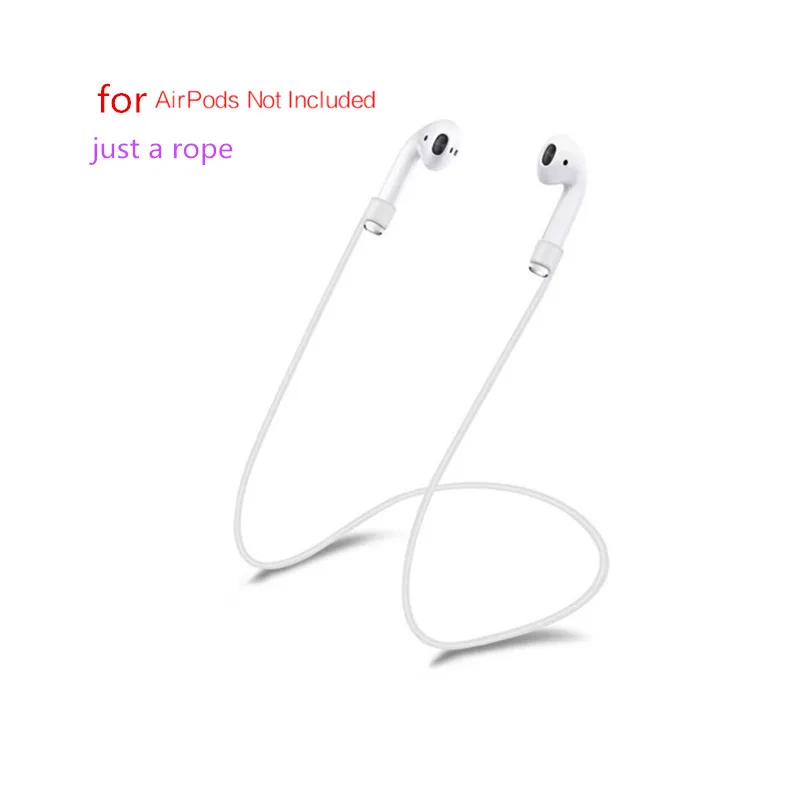 For Airpods Strap Цветной прочный силиконовый чехол для AirPods, защитный чехол для Apple Airpod, зарядный чехол, новинка, Прямая поставка - Цвет: For Airpods Strap