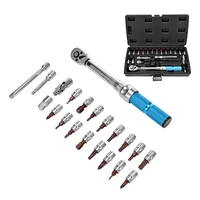 14 inch 2 20nm adjustable 90 tooth torque wrench bicycle repair tools kit set tool bike repair spanner hand tool 21 piece set
