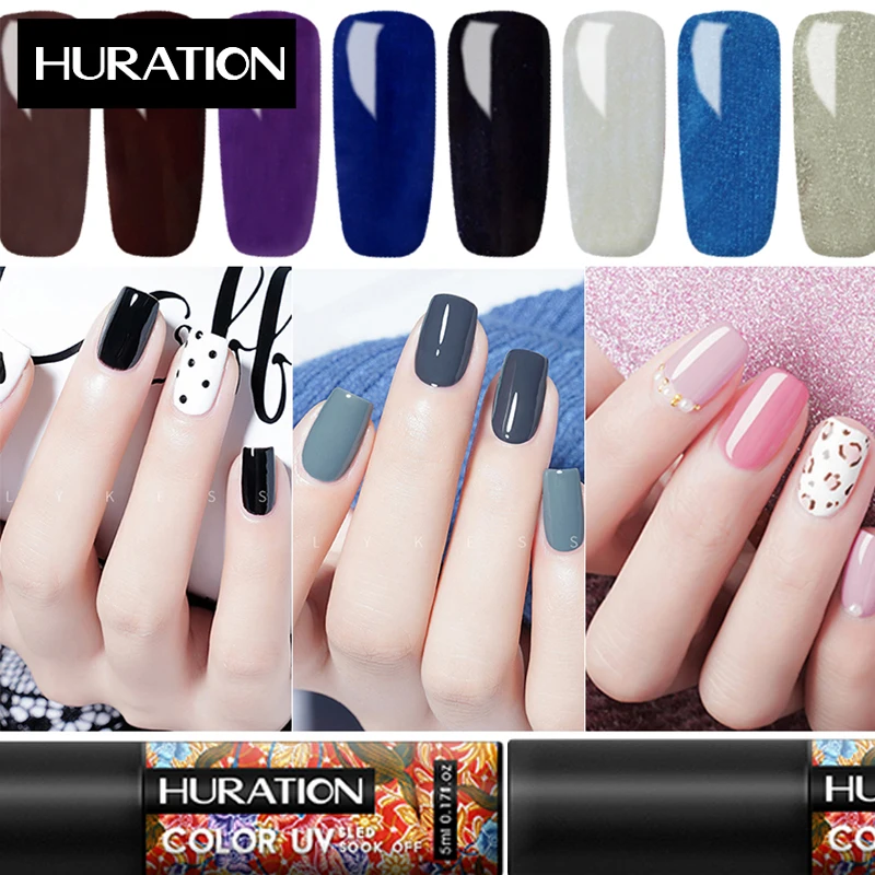 Huration 5 мл УФ гель для ногтей Дизайн Маникюр цвета СВЕТОДИОДНЫЙ абсорбент DIY краски