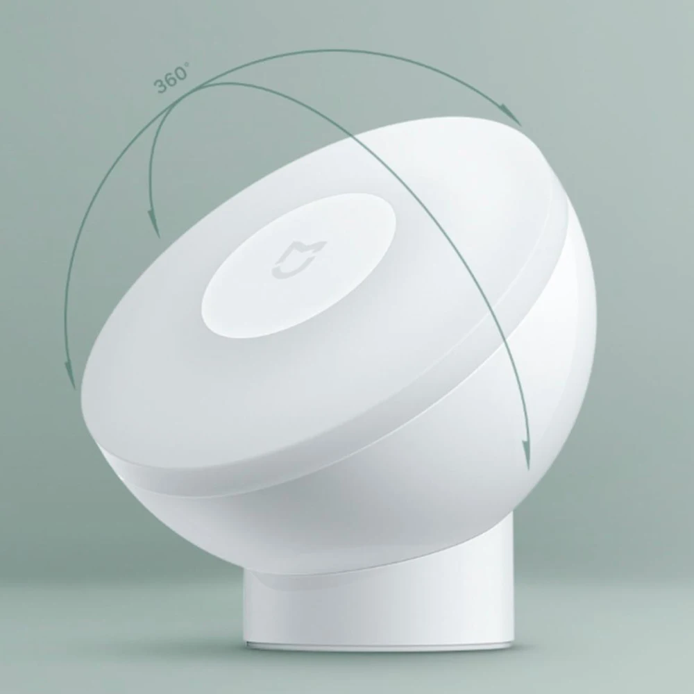 Ночник Xiaomi Mijia 2 ночная лампа инфракрасный датчик корпуса и света вращение на 360