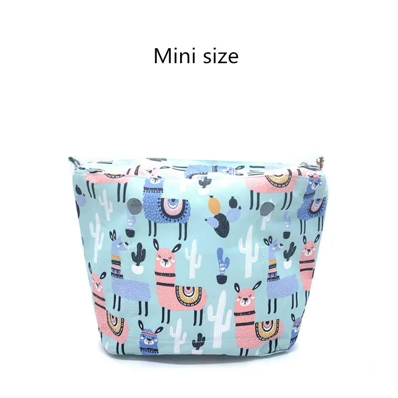 mini size Новая внутренняя подкладка карман на молнии для мини размера для Obag холщовая вставка с внутренним водонепроницаемым покрытием для O Bag - Цвет: mini size