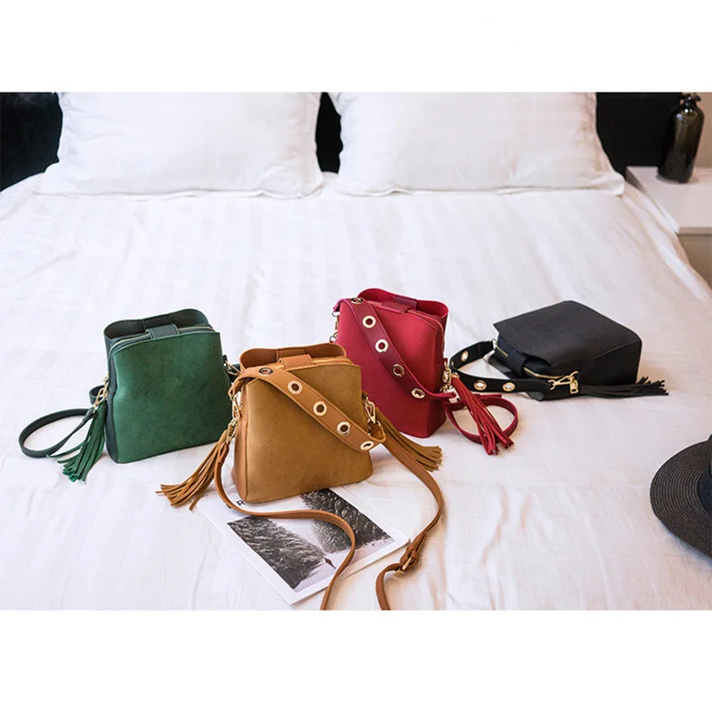 LADSOUL 2020 модная женская сумка ведро винтажная Высококачественная Ретро через