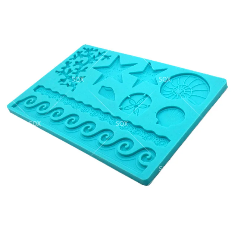 Корпус ракушками силиконовая шоколадная форма рыбы одеяло хвост русалки