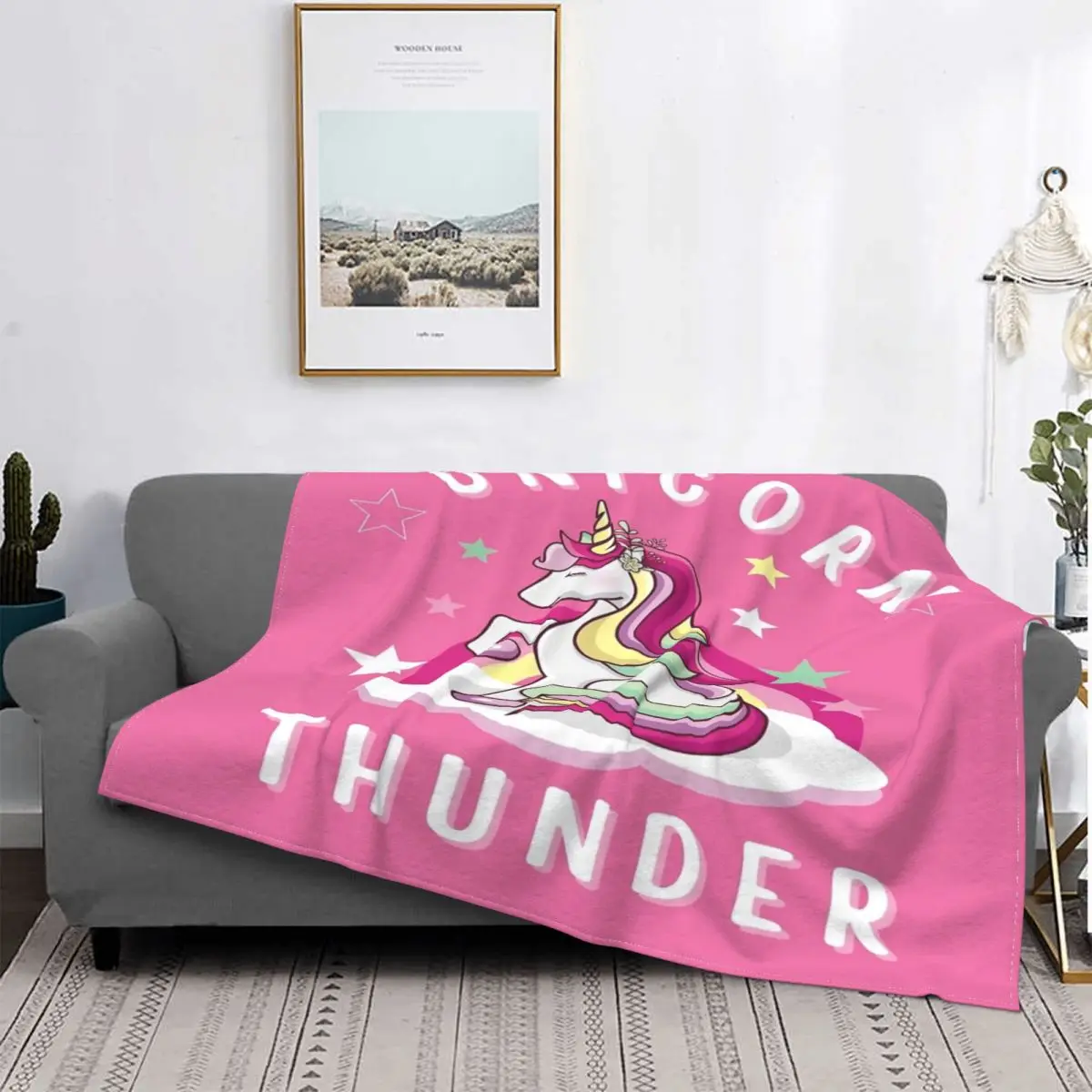 

Манта с капюшоном для ребенка, кукла с узором в виде единорога, trueno, 90