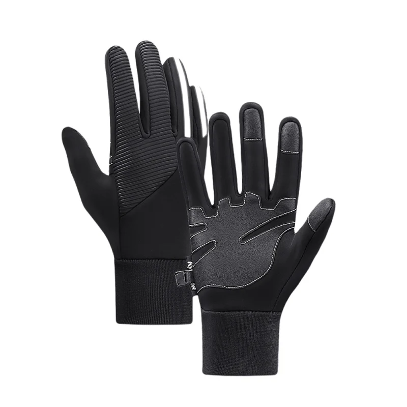 

Зимние теплые перчатки унисекс с сенсорным экраном, водонепроницаемые перчатки с пальцами для езды на велосипеде, велосипеде, лыжах, кемпин...