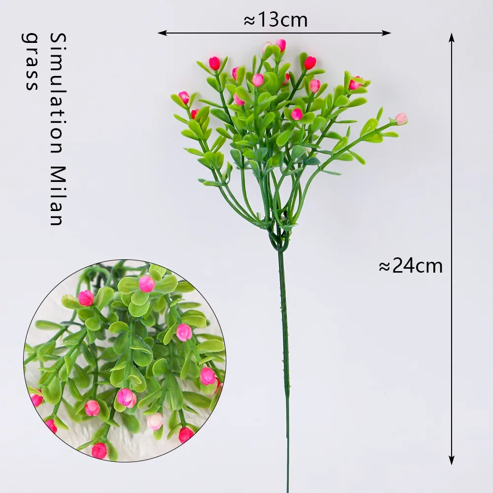 

Artificial Flowers simulation Milan grain single fake flower home decoration ornaments shooting props crafts flower arrangement